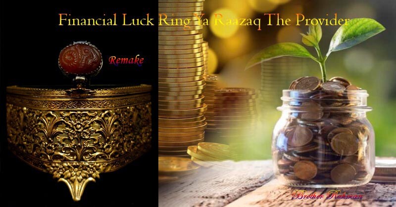 Financial Luck Ring: Ya-Raazaq (The Provider) - Brother Rahman, 35 ...